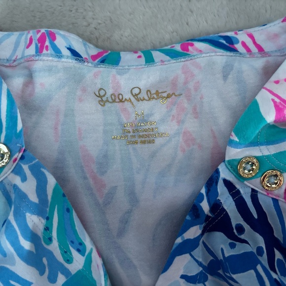 Lilly Pulitzer Sophie UPF 50 Women's Medium Knit Floral Dress. EUC - Picture 5 of 11